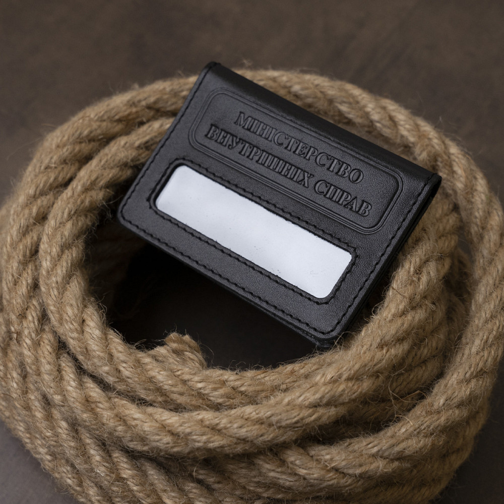 Компактна обкладинка на документи МВС України Чорна (SHVIGEL) Київ - фото 2