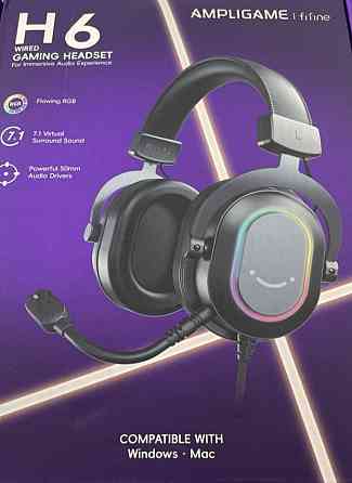 Навушники ігрові 
Fifine H6 з RGB. Київ