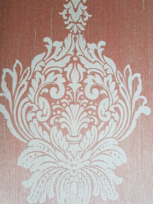 Текстильні шпалери на флізеліновій основі Cador Rasch Textil 086767 вензелі світло-бурштиновий тарракотовый Київ - фото 5