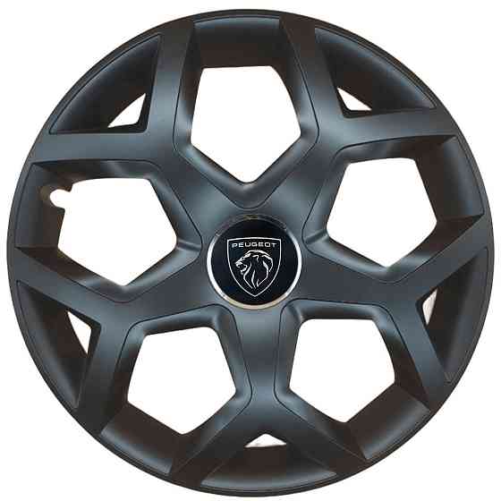 Автомобільні модельні ковпаки R16 SJS Peugeot NEW 435 4шт, чорні Вінниця