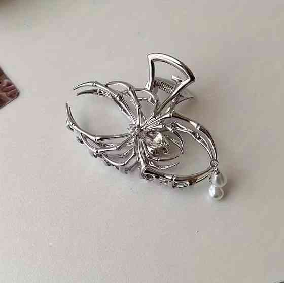 Заколка-краб Паук – металлическая заколка 9.8 см Киев