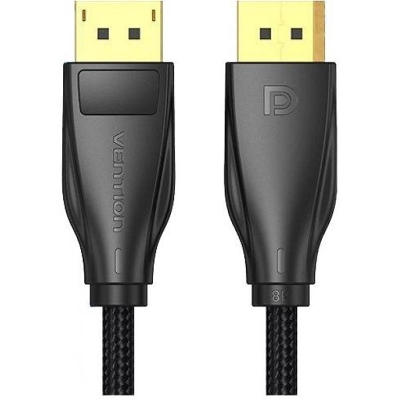 Кабель Vention DisplayPort - DisplayPort V1.4 (M/M), 10 м, Black (HCCBL) ( Чорний ) Харків - фото 1