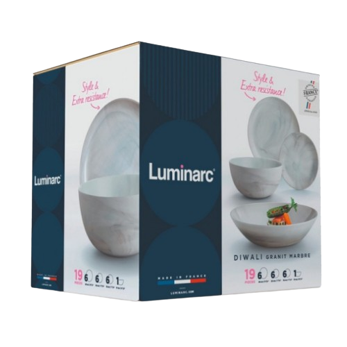 Сервіз столовий Diwali Marble Granit 19 предметів Q0217 VIVA Житомир - изображение 5