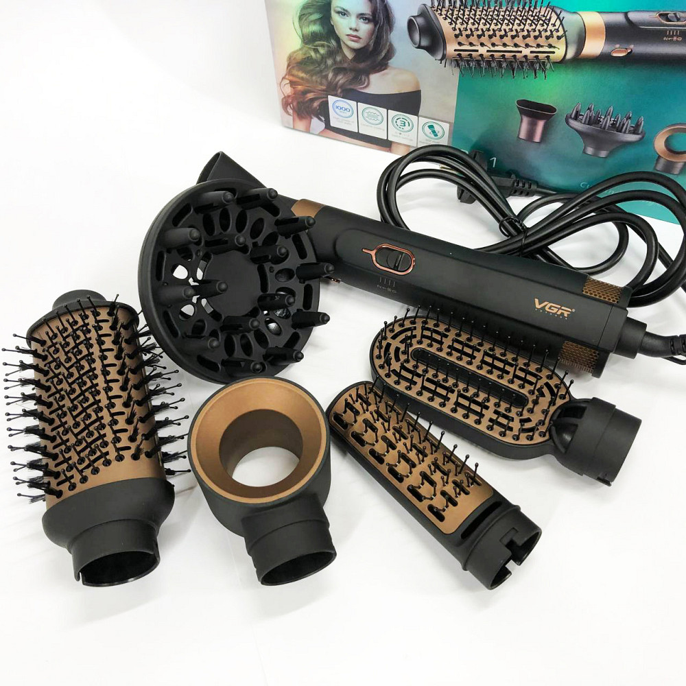 Фен-щітка з різними насадками VGR V-491, Класичний фен для волосся, Фен побутовий для волосся IS-42 Київ - фото 12