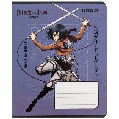 Зошит Kite Attack on Titan, 12 аркушів, лінія (AT24-234) Вінниця - фото 12