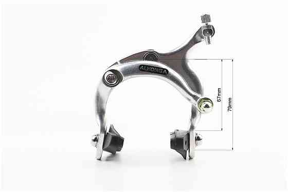 Гальмо ROAD V-brake кліщового типу, переднє+заднє, хід колодки 67-79мм, алюмінієве, HJ-1201AD Киев