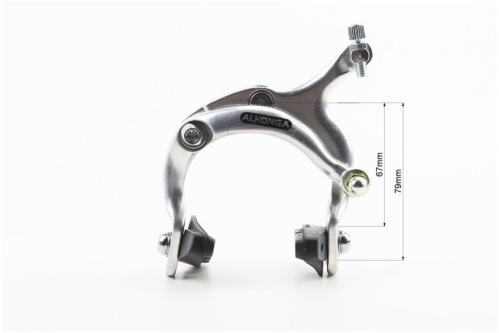 Гальмо ROAD V-brake кліщового типу, переднє+заднє, хід колодки 67-79мм, алюмінієве, HJ-1201AD Київ - фото 4