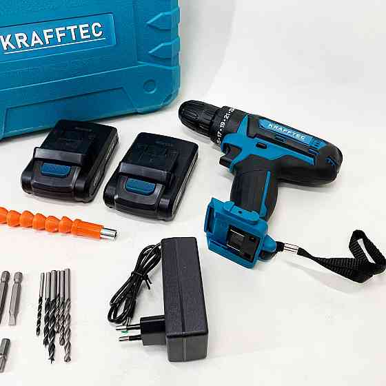 Шуруповерт з різними насадками та пристосуваннями, Акумуляторний шуруповерт з насадками в кейсі BC-15 Львів