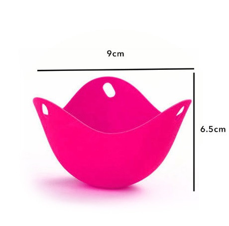 Силіконова форма для яєць пашот 90 на 65 мм рожевий Київ - фото 7