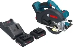 Электрическая пилка Bosch GKM 18V-50 Professional akumulatorowa pilarka tarczowa do metalu 18 V 136 mm bezszczotkowa + 2x Киев - изображение 1
