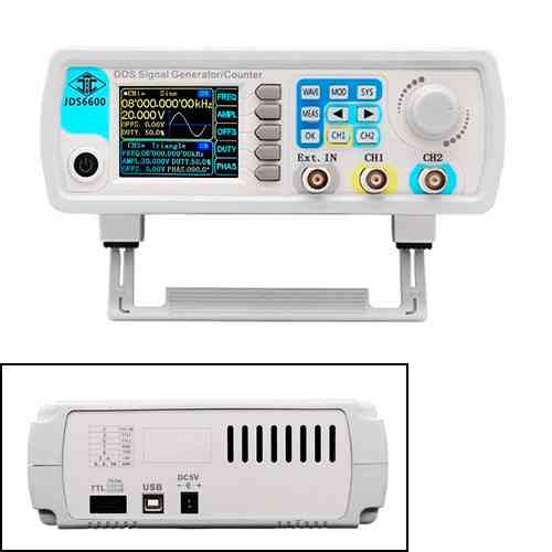 Дворівневий DDS генератор сигналів JUNTEK JDS6600-60M 60 МГц з кольоровим дисплеєм і функціями модуляції Київ