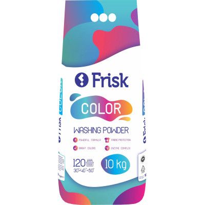 Стиральный порошок Frisk Color 10 кг (4820197121113) Винница - изображение 1