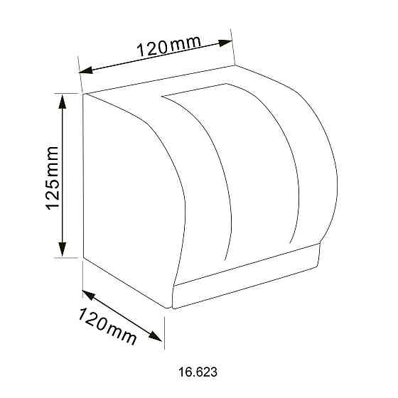 Диспенсер для туалетного паперу HOTEC 16.623а Stainless Steel Київ