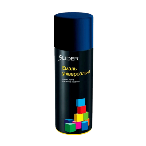 Емаль універсальна 400мл 5022 темно-синій аерозоль SLIDER Житомир - фото 1