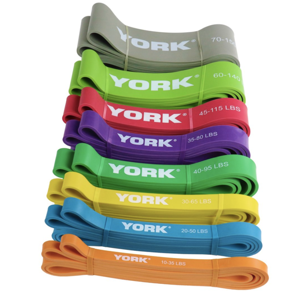 Резинка для фітнесу York 35-75кг - 2080x85x4,5 мм, сірий Киев - изображение 13