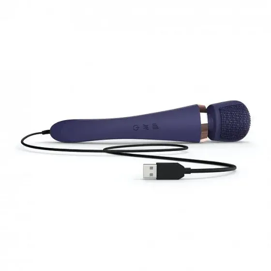 Вібромасажер із силіконовою щіточкою Love to Love Brush Crush - Midnight Indigo Львів