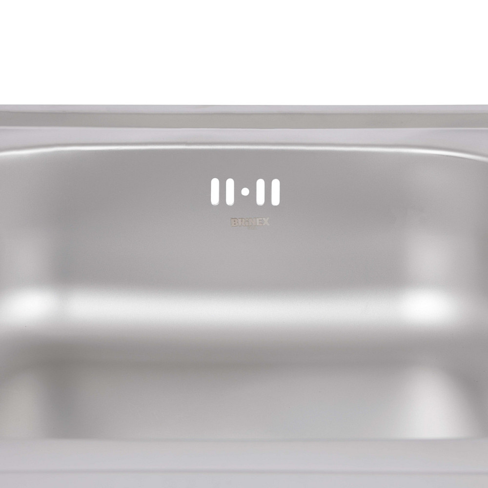 Кухонная мойка Brinex 5080-L 0,6 мм Satin (BRIN5080LSAT06) Киев - изображение 7