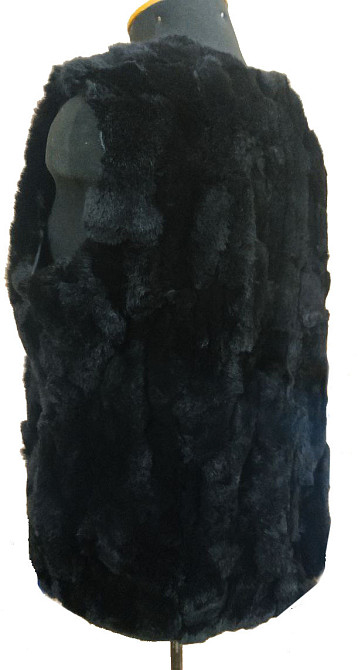 Підстібка хутряна на Парка хутряна з кролика Rex Чорний Харків - фото 2