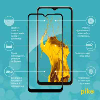 Стекло защитное Piko Full Glue Oppo A38 4G Black (1283126588617) Винница