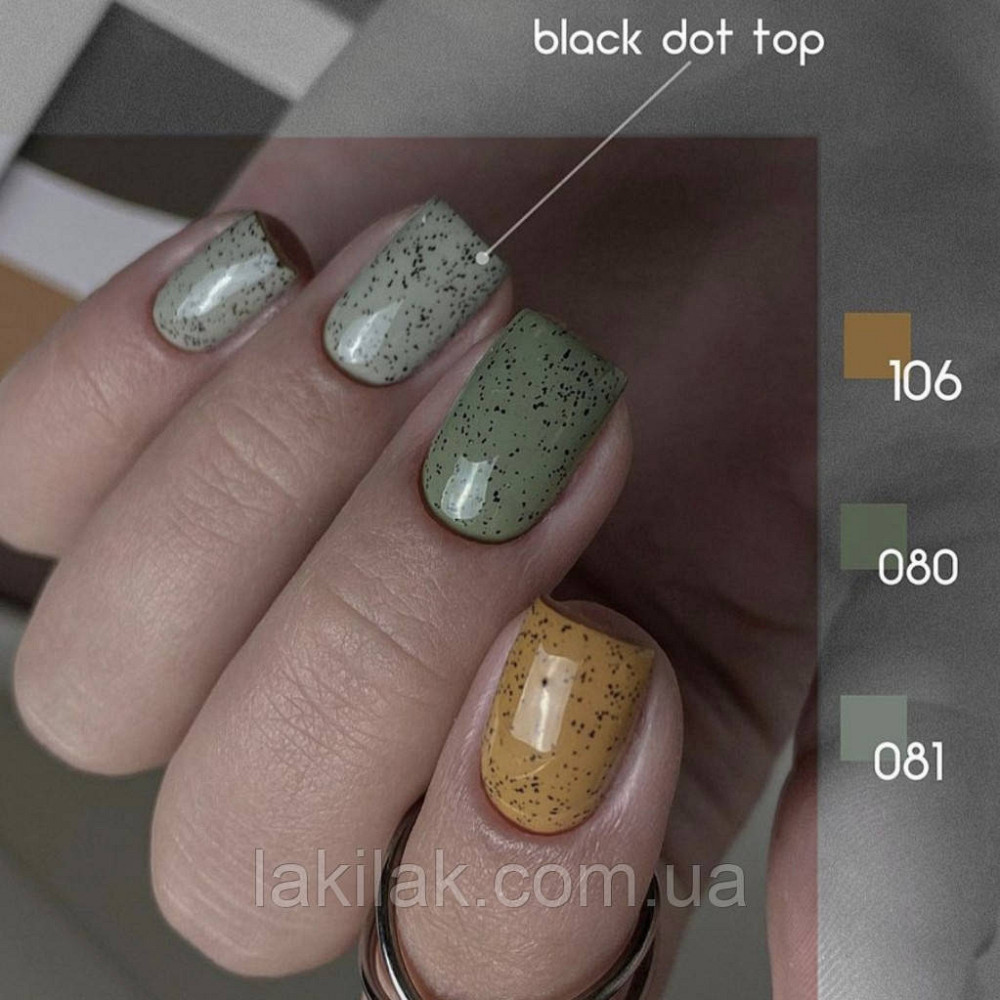 Топ Toki-Toki Black Dot Top без липкого шару 5мл Херсон - изображение 1