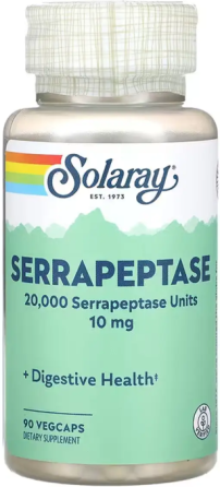 Серрапептаза Solaray Serrapeptase 10mg 90 вег капс Киев