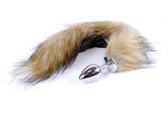 Анальна пробка - Fox Tail Brown, XL Sex Aura Київ