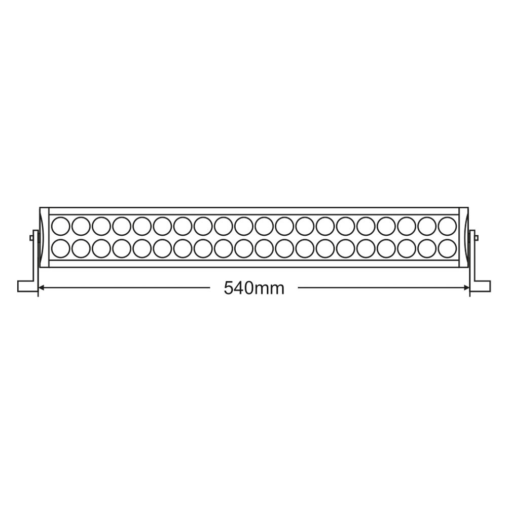 Фара светодиодная Brevia Cree Spot 120W (40x3W), 11200Lm, 554x82x90мм, 1шт Львов - изображение 8