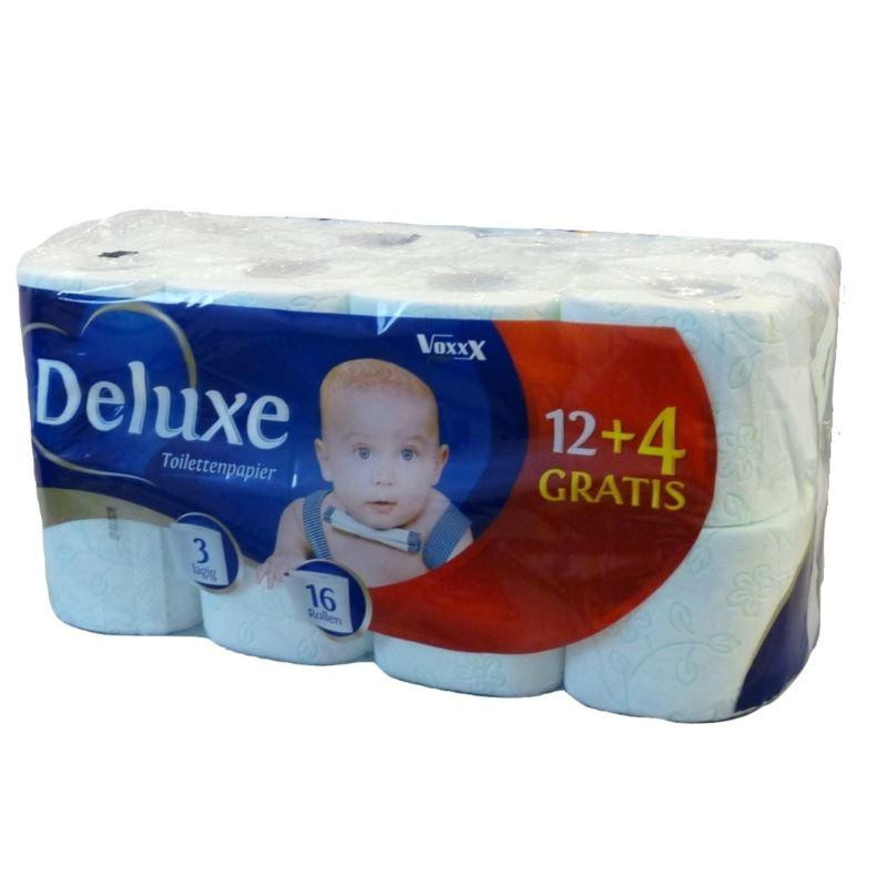 Deluxe туалетная бумага 16 рулонов 3-х слойная Харьков - изображение 2
