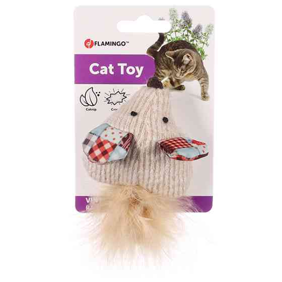 Flamingo Vinta Mouse ФЛАМІНГО ВІНТА МИША шурхотлива іграшка з котячою м’ятою для котів Київ
