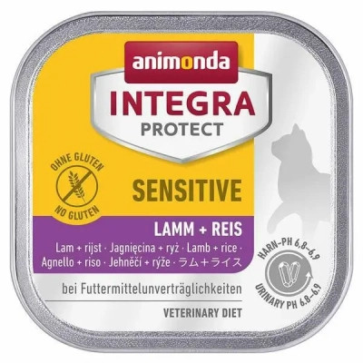 Влажный корм для кошек Animonda Integra Protect Sensitive Lamb+Rice с пищевой непереносимостью (4017721868518) Винница - изображение 1