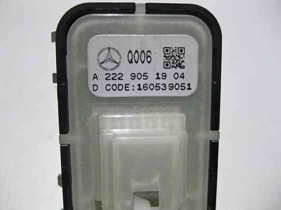 Mercedes-Benz  A2229051904 9051 Кнопка склопідйомника пасажира чорна E-Class W213 S-Class W222 CL C217 Одеса