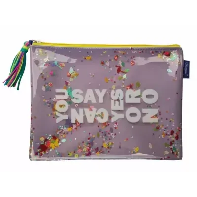 Папка шкільна "Мандарин" WB-2108, 34,5х26,5 см, А4, м'яка на блискавці 1 відд. Поліуретан, шт Київ - фото 1