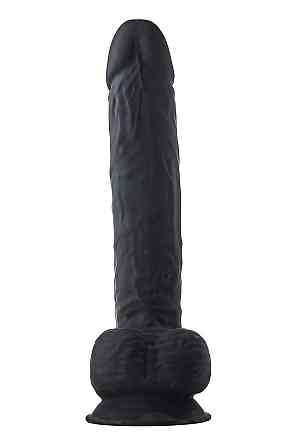 Фаллоимитатор гигантский реалистичный Dreamtoys Real Love на присоске с мошонкой, черный Sex Aura Киев