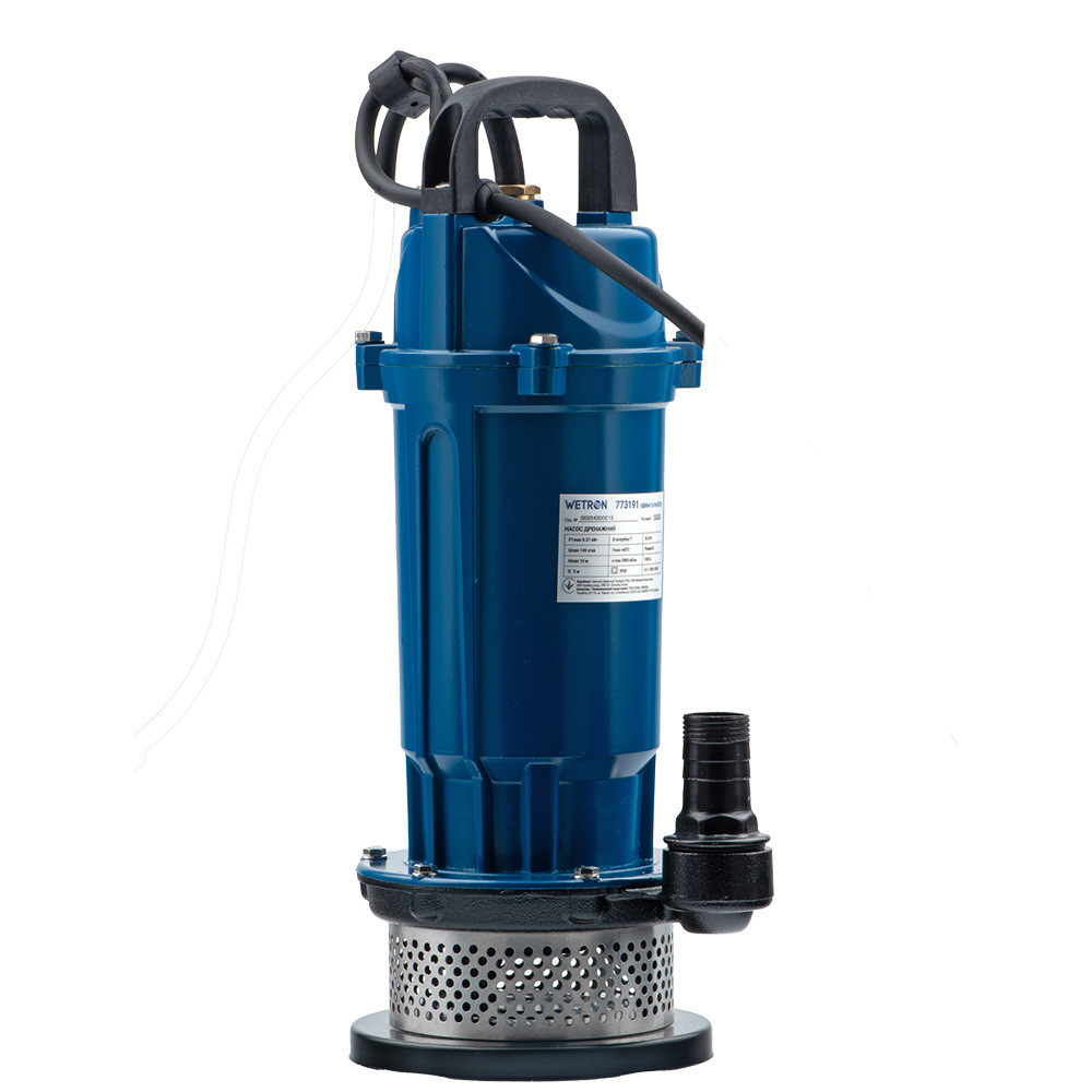 Насос дренажний 0.37кВт Hmax 15м Qmax 140л/хв WETRON QDX1.5w-16-0.37F (773191) Рівне - фото 5