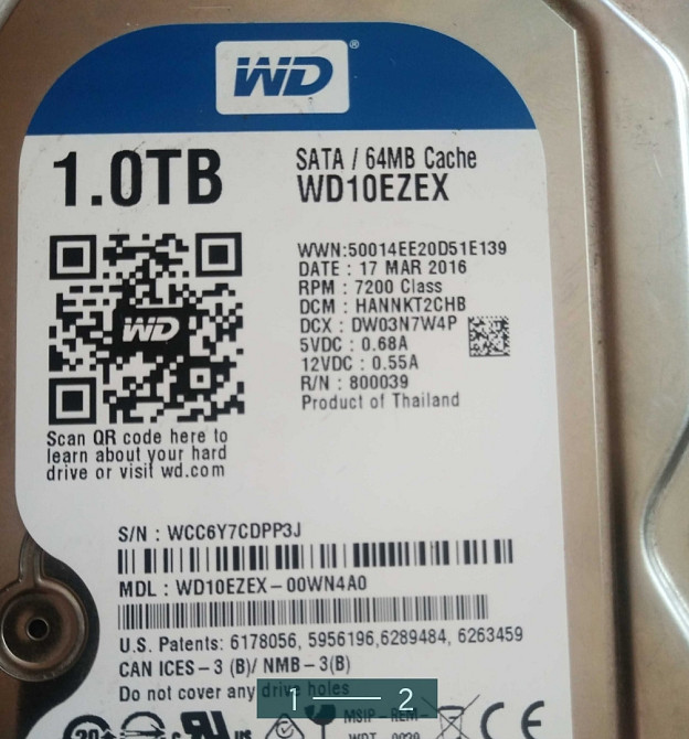 Жёсткий Диск дл ПК 3.5