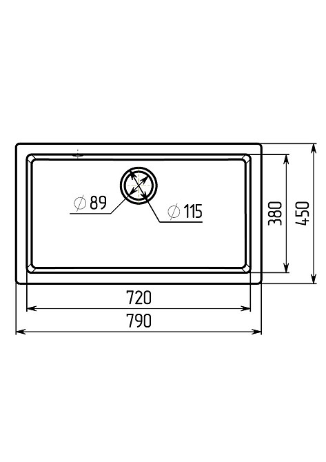 Гранітна мийка для кухні Platinum 7945 Paruana матова Карамель Коломия - фото 2