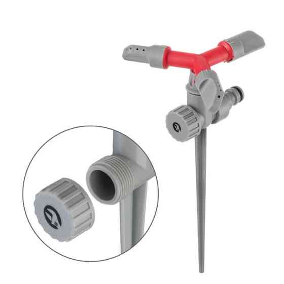 Дождеватель круговой на колку, с вращающейся головкой материалы: PP, ABS, Zinc alloy INTERTOOL GE-0055 Киев