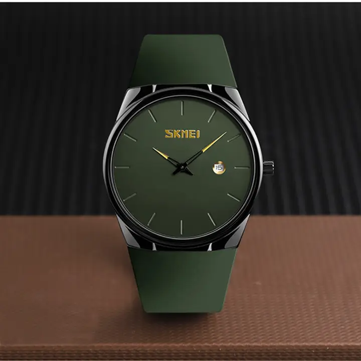 Наручний кварцовий годинник Skmei 1509 Зелений Вінниця - фото 3