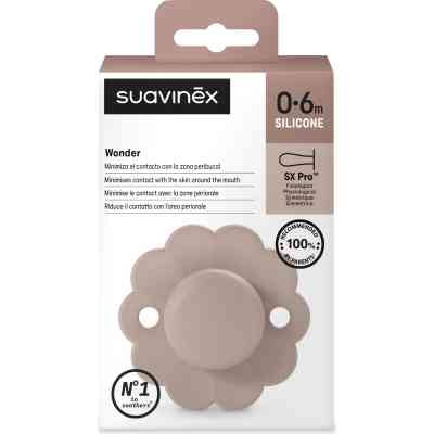 Пустышка Suavinex Wonder физиологическая, 0-6 мес. светло-розовая (308377) Винница