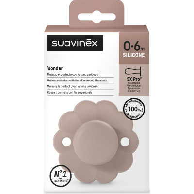 Пустышка Suavinex Wonder физиологическая, 0-6 мес. светло-розовая (308377) Винница - изображение 3