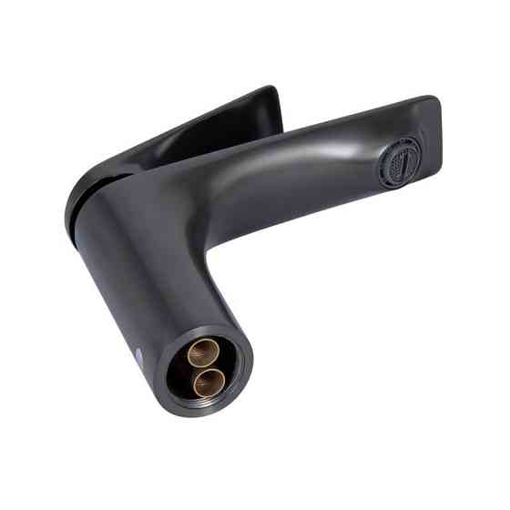 Змішувач для раковини Qtap Vlasta New QTVLA270GMB45641 (k35), одноважільний, низький, Gunmetal Black PVD Харків