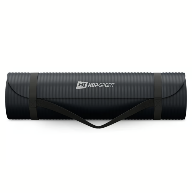 Коврик для йоги Hop-Sport HS-NB010GM NBR 1см чорний Київ - фото 8