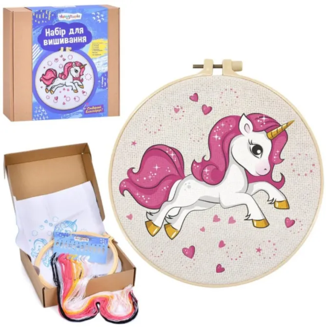 Набір для творчості вишивка Єдиноріг 20см (DYEK1014) Чернигов - изображение 1