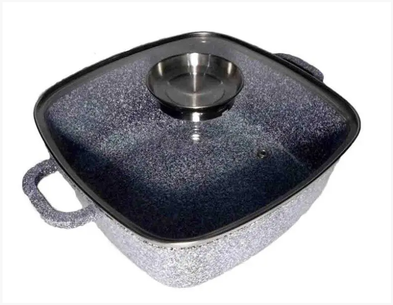 Казан квадратный UNIQUE UN-5208 6.1л с крышкой гранитным покрытием 28 см Одесса - изображение 6