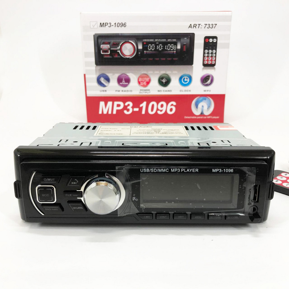 Штатна авто магнітола MP3-1096, Автомагнітофон 1din, Магнітоли з usb для дому, Магнітофони для машин MQ-95 Івано-Франківськ - фото 1