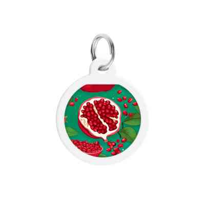 Адресник для тварин WAUDOG Smart ID з QR паспортом "Гранати", коло 25 мм (225-4052) Вінниця