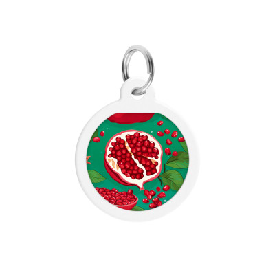 Адресник для тварин WAUDOG Smart ID з QR паспортом "Гранати", коло 25 мм (225-4052) Вінниця - фото 2