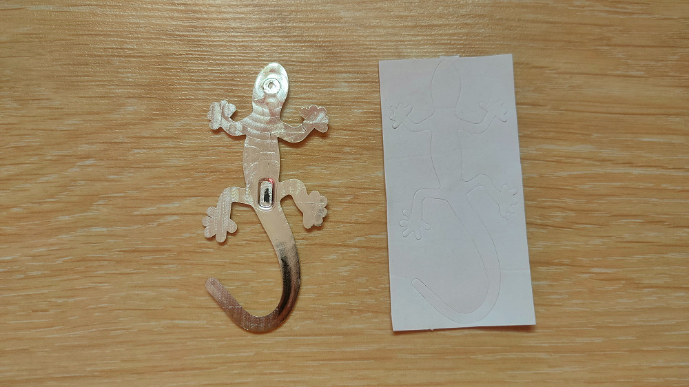 Наклейка Ящерица Пластиковая Серебро на авто Киев - изображение 7