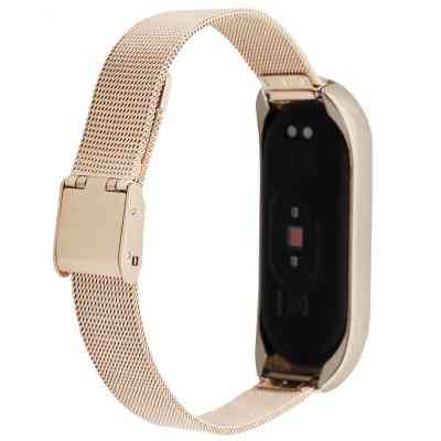 Ремешок для фитнес браслета BeCover Metal для Xiaomi Mi Smart Band 5 Rose Gold (705149) Винница