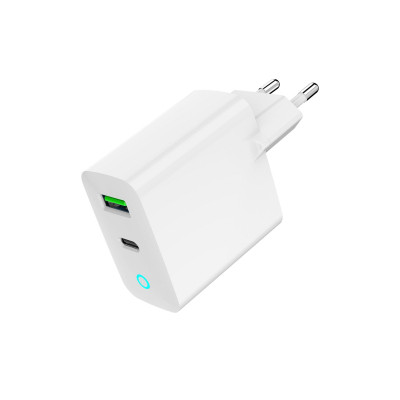 Зарядний пристрій Gembird 1xUSB-A + 1 Type-C (PD20Вт + QC3.0 18Вт) white (TA-UC-PDQC20L-W-01) Вінниця - фото 6